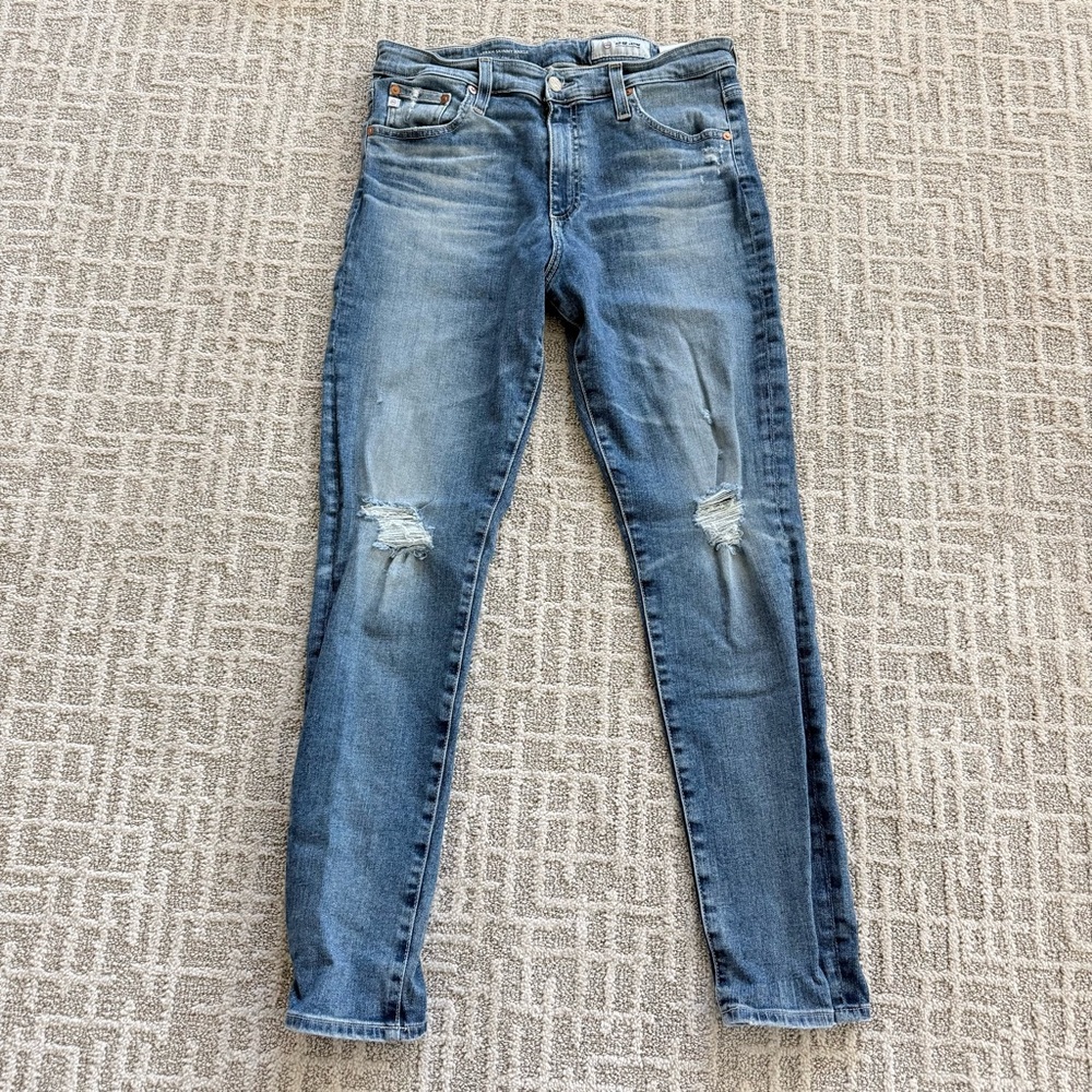 AG Adriano Goldschmied Farrah High Rise Blue Jeans Size 31